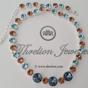 Necklace with Swarovski-Rivoli Crystals